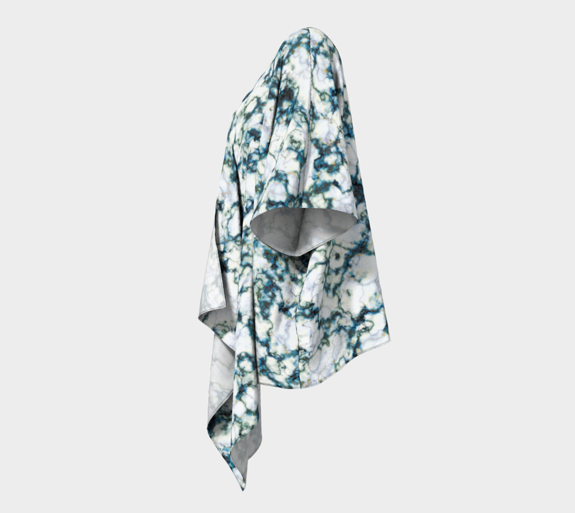 Blue Marble Draped Kimono preview #2