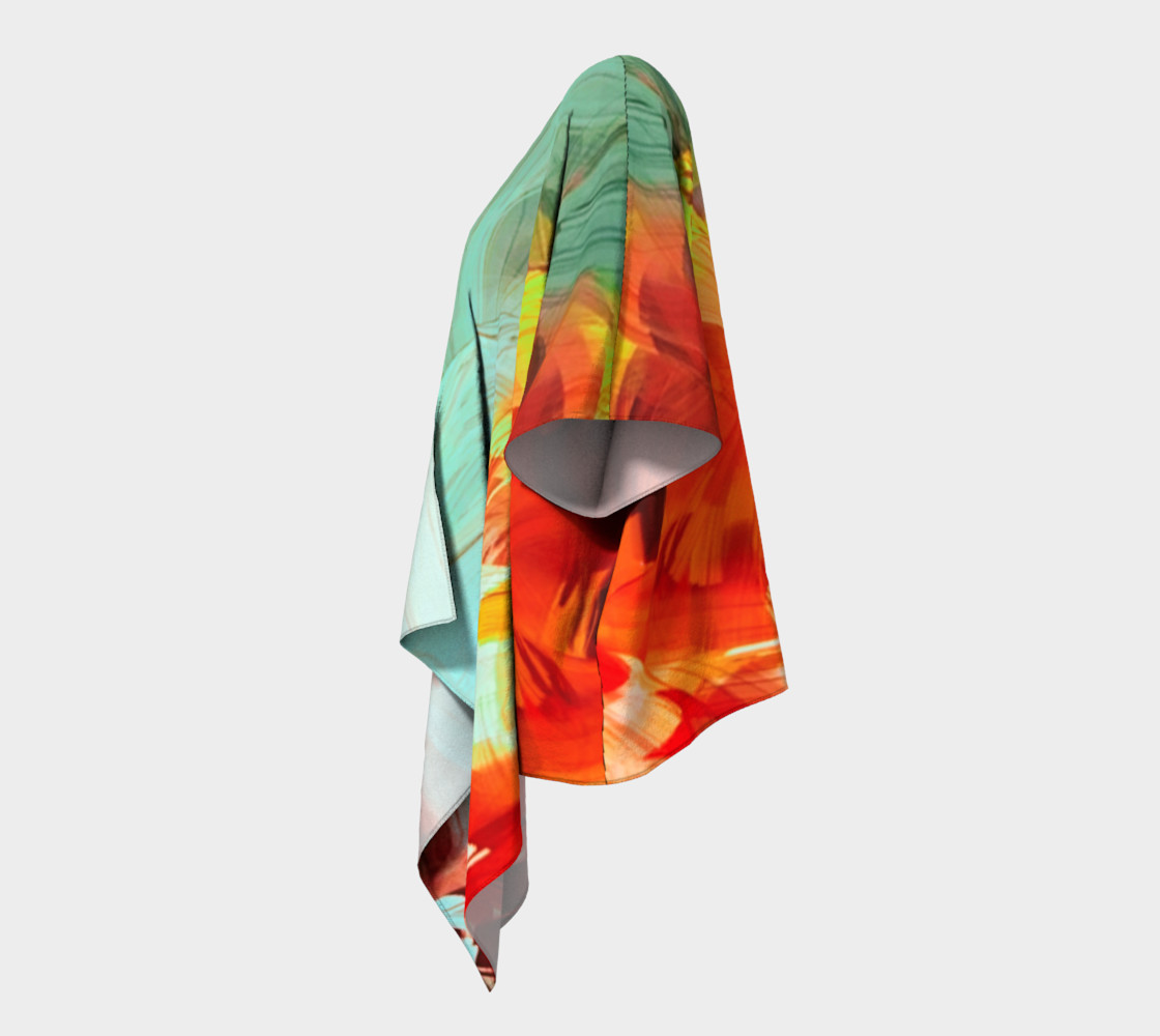 Painted Draped Kimono preview #2