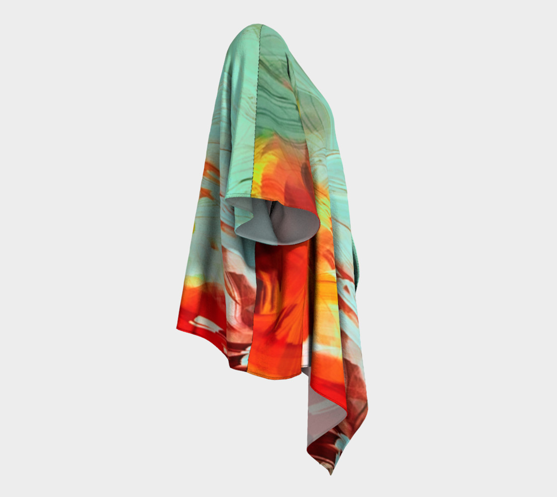Painted Draped Kimono preview #3
