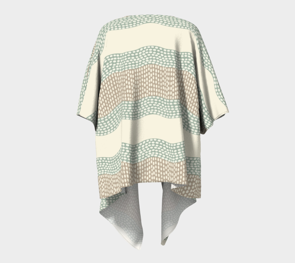 Wavy River 6 in Cream, Sage Green and Tan preview #4