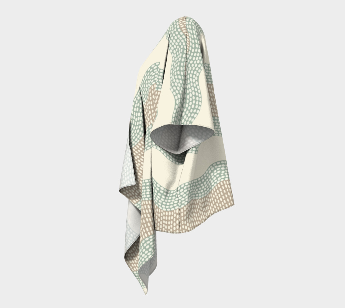 Wavy River 6 in Cream, Sage Green and Tan preview #2