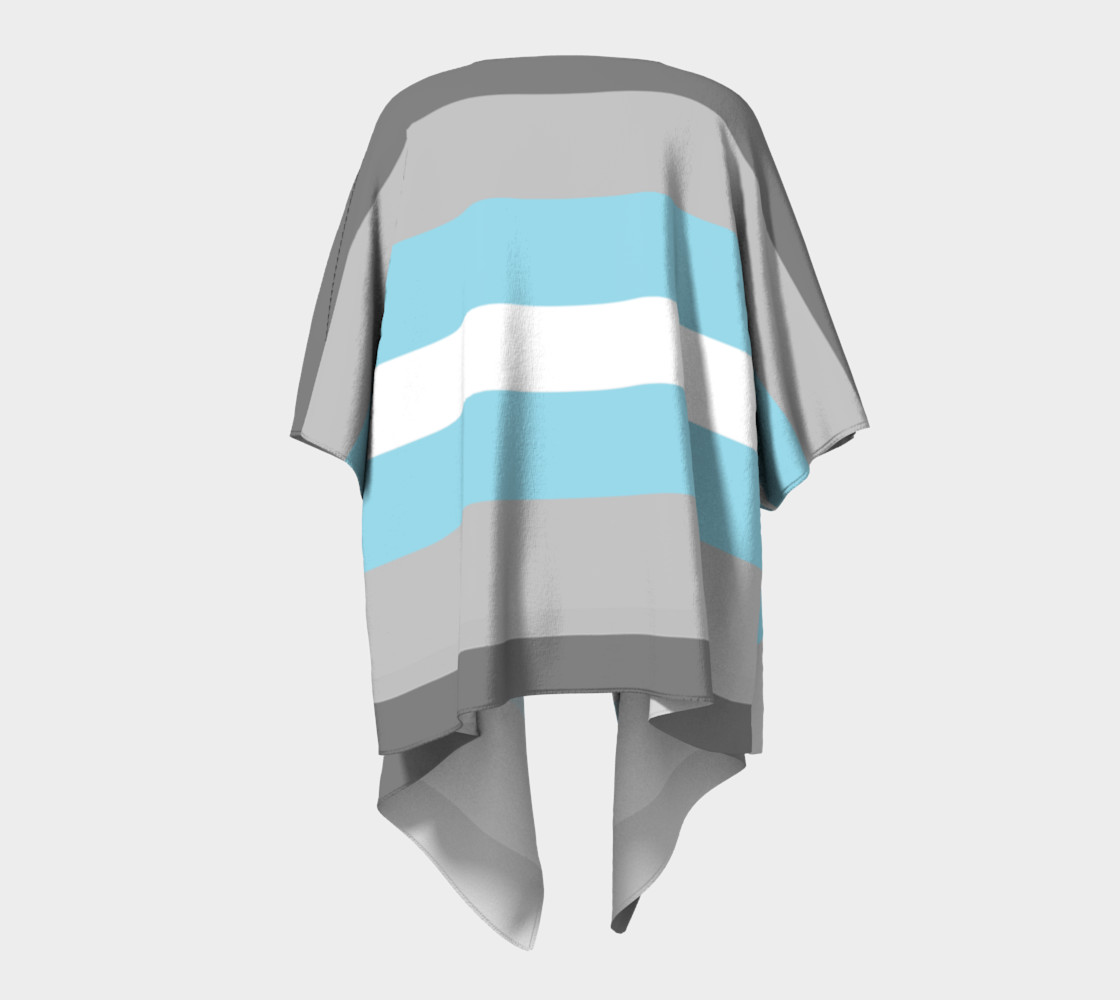 Demiboy LGBT Draped Kimono robe preview #4