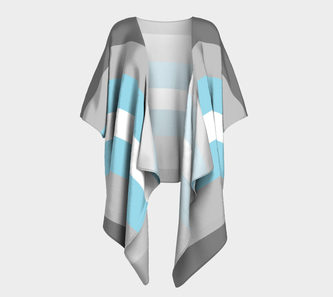 Demiboy LGBT Draped Kimono robe preview #1