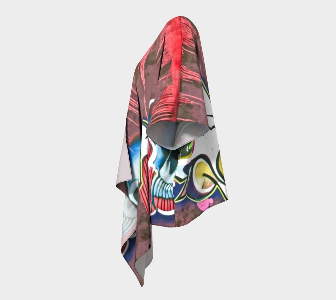 Grafitti draped kimono preview #2