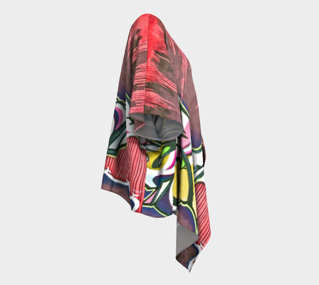 Grafitti draped kimono preview #3