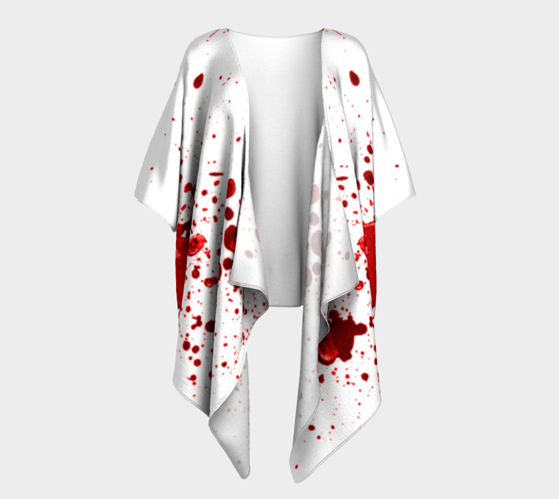 Blood Splatter One Draped Kimono preview #1