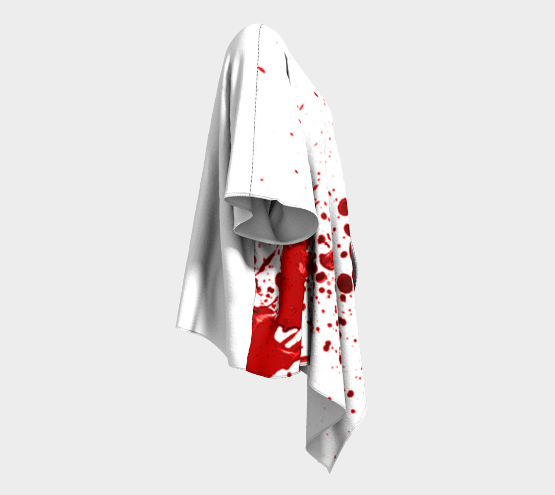 Blood Splatter One Draped Kimono preview #3