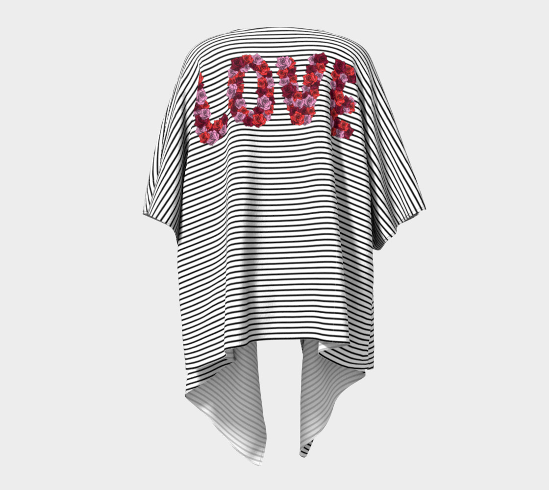 Aperçu de Blooming Love Draped Kimono #4