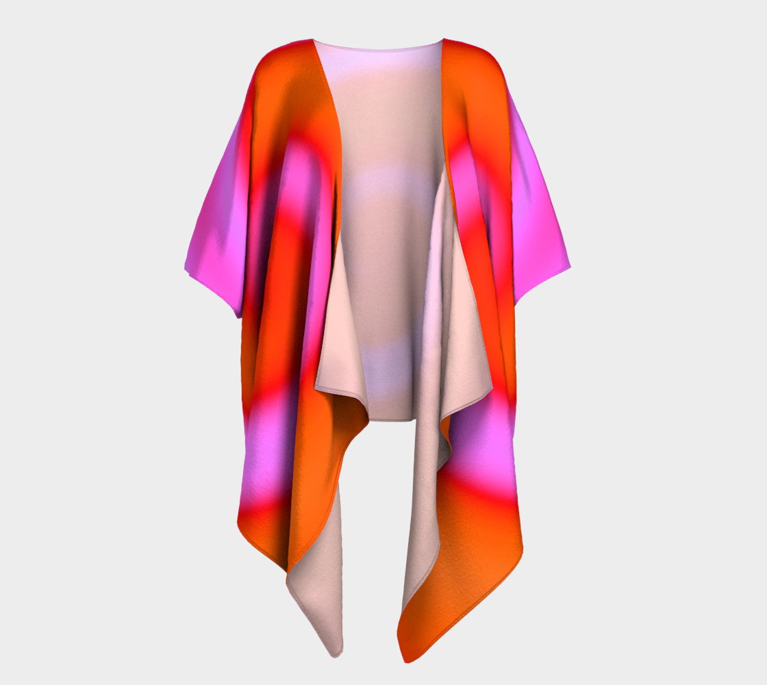 Bright Colorful Orange Pink Swirl Abstract preview #1