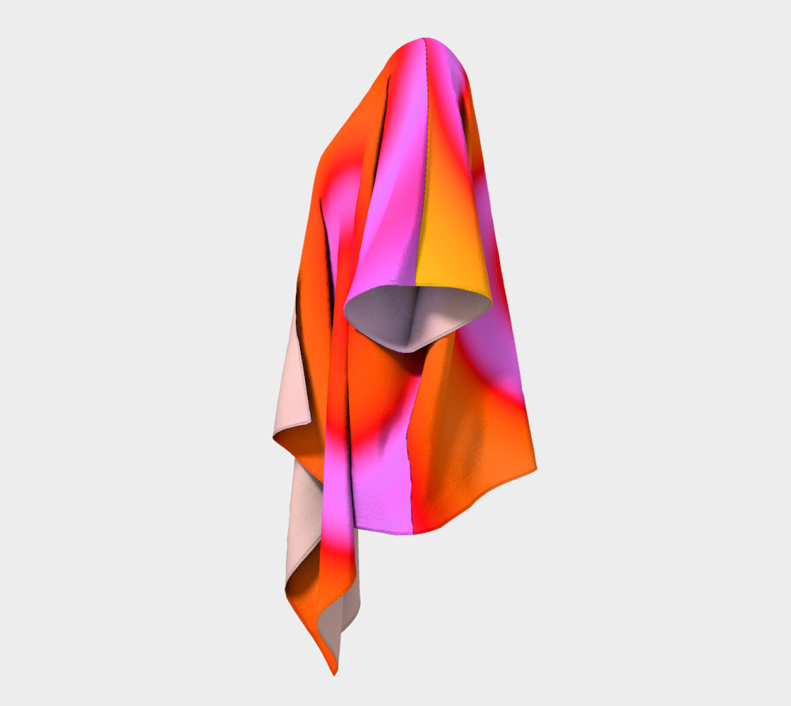 Bright Colorful Orange Pink Swirl Abstract preview #2