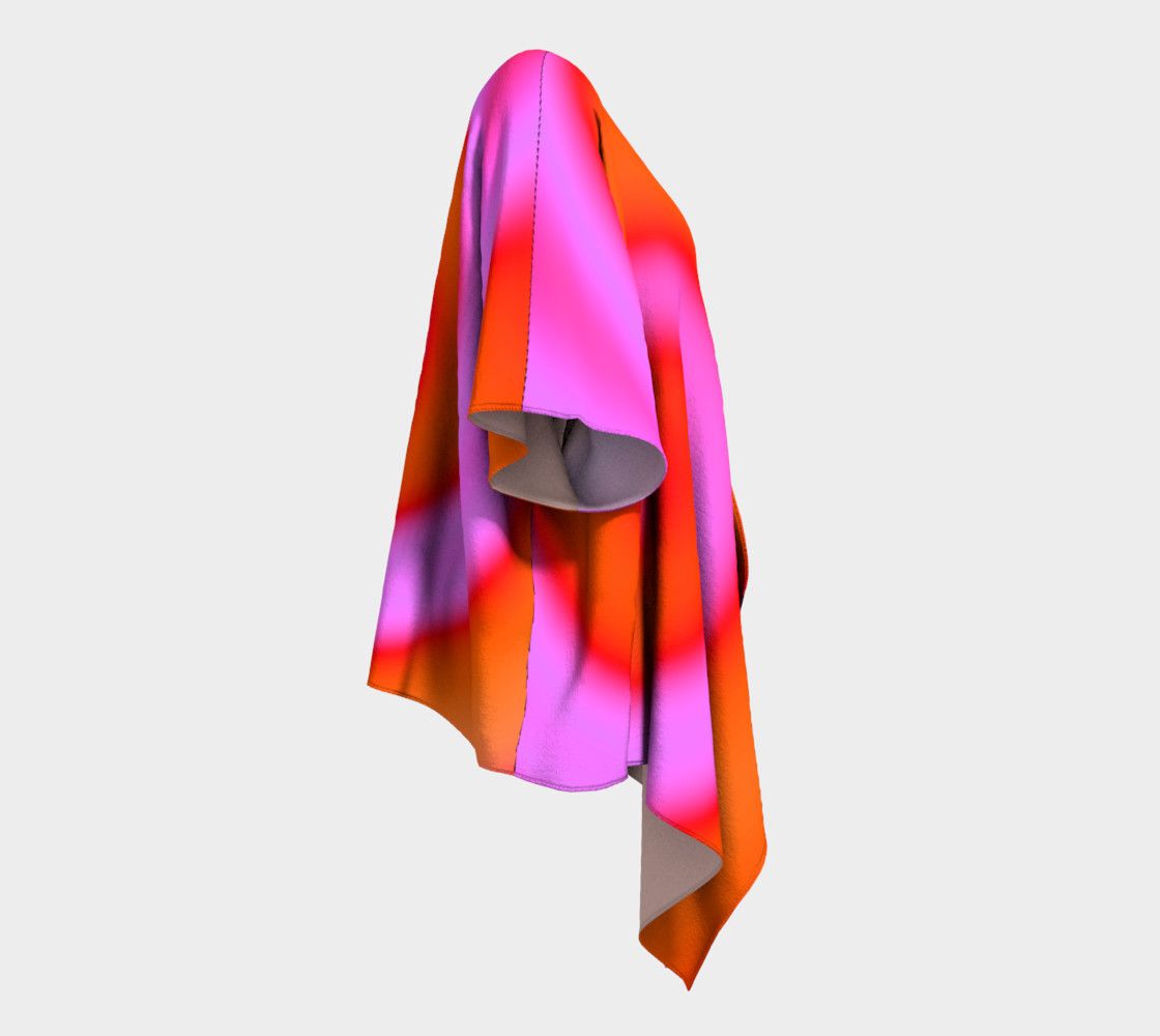 Bright Colorful Orange Pink Swirl Abstract preview #3