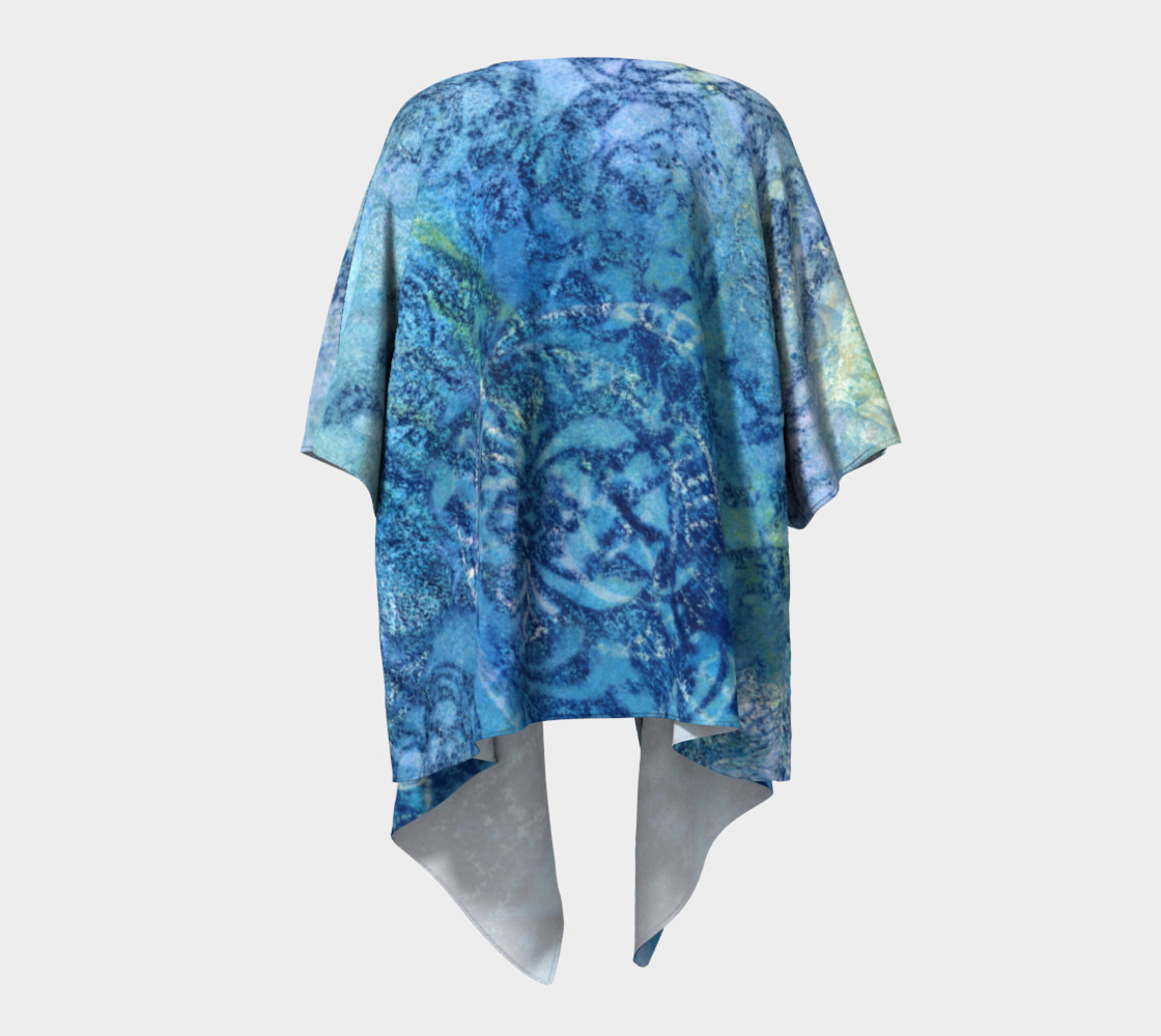 Gathering Blue Draped Kimono preview #4