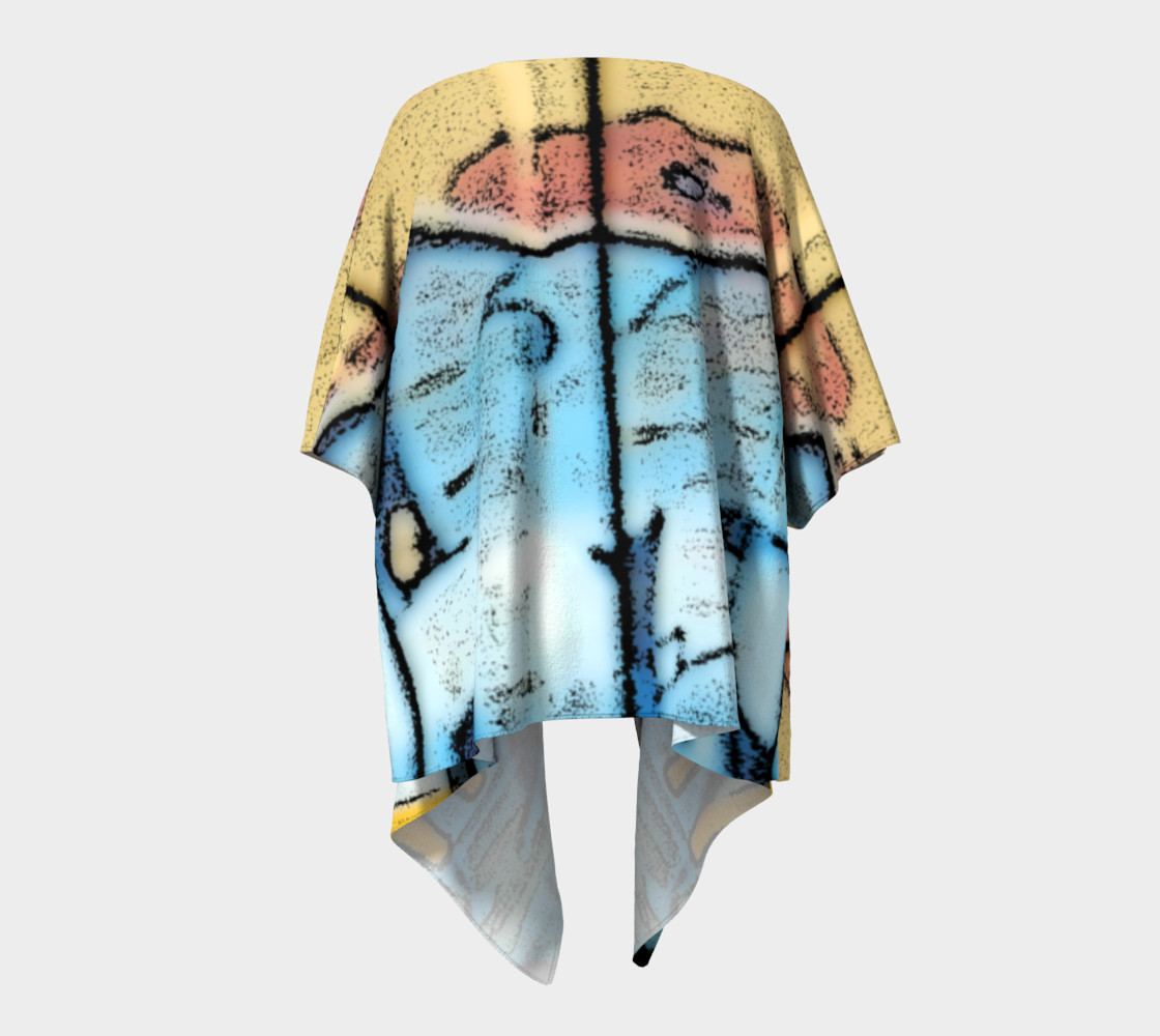 Train Grafitti #1 Draped Kimono preview #4