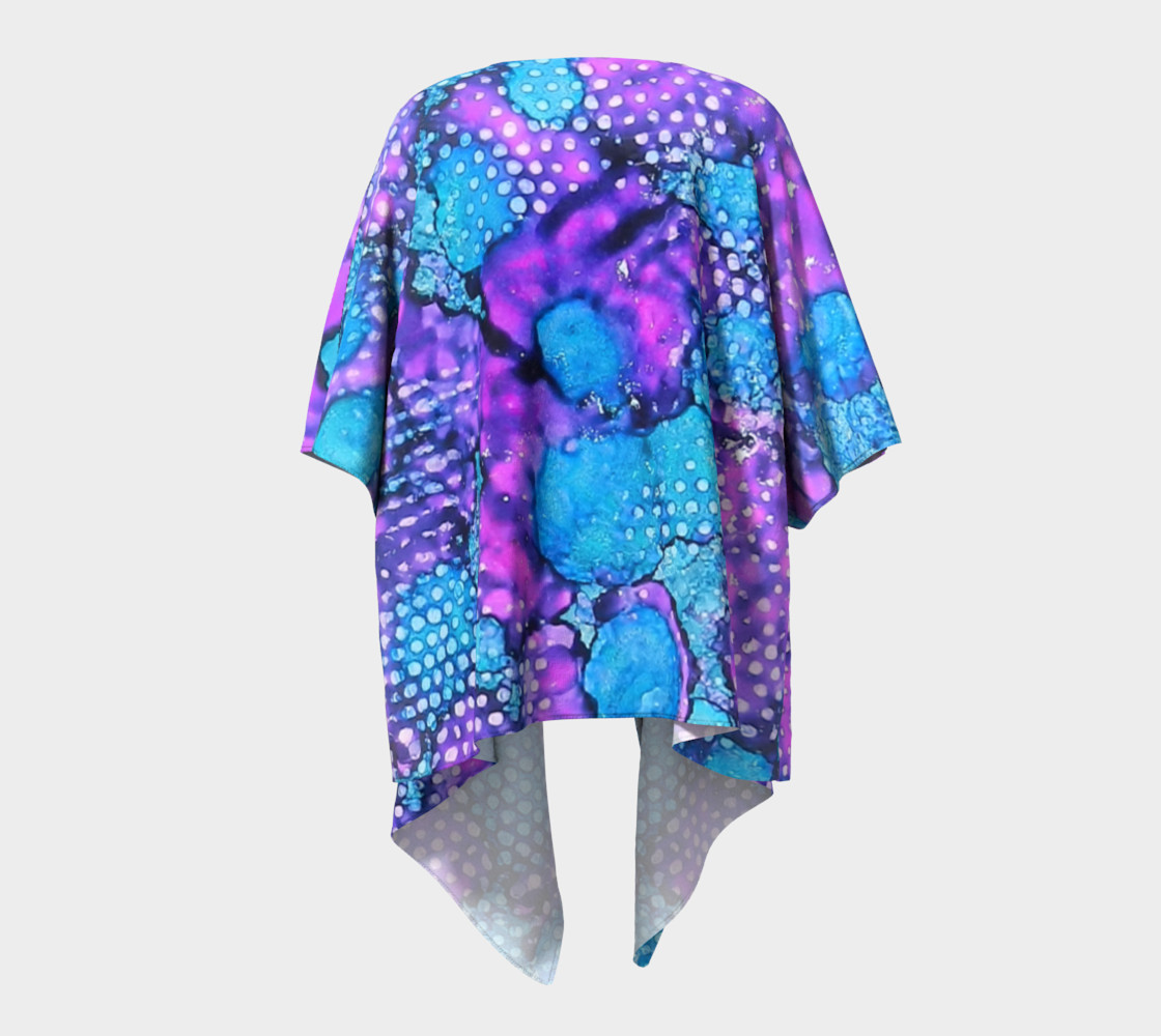 Violet Clouds Ink #24 Draped Kimono preview #4