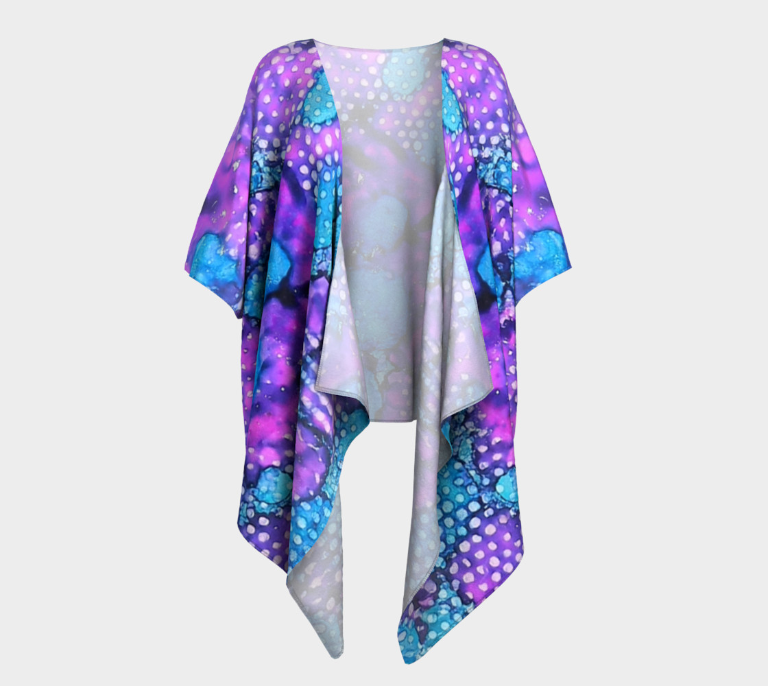 Violet Clouds Ink #24 Draped Kimono preview #1