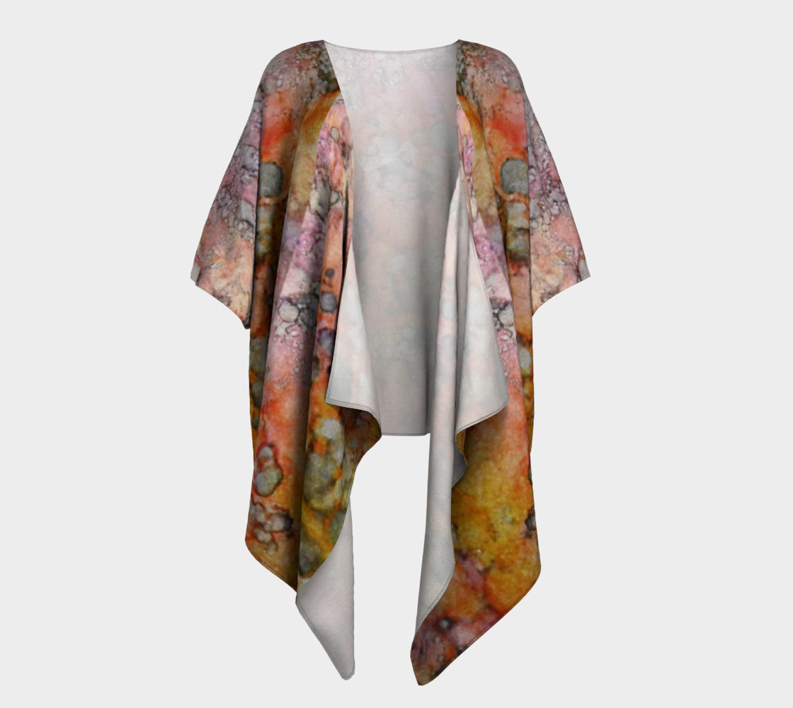 Carnival Glass Ink #27 Crop Top Draped Kimono preview #1