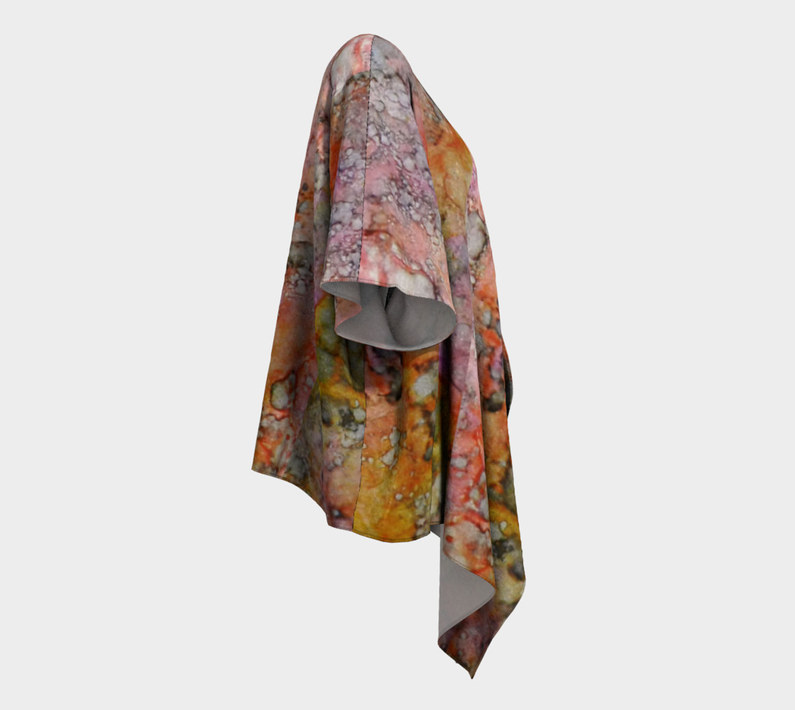 Carnival Glass Ink #27 Crop Top Draped Kimono preview #3