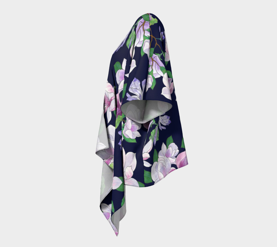 Magnolia Floral Frenzy Draped Kimono preview #2