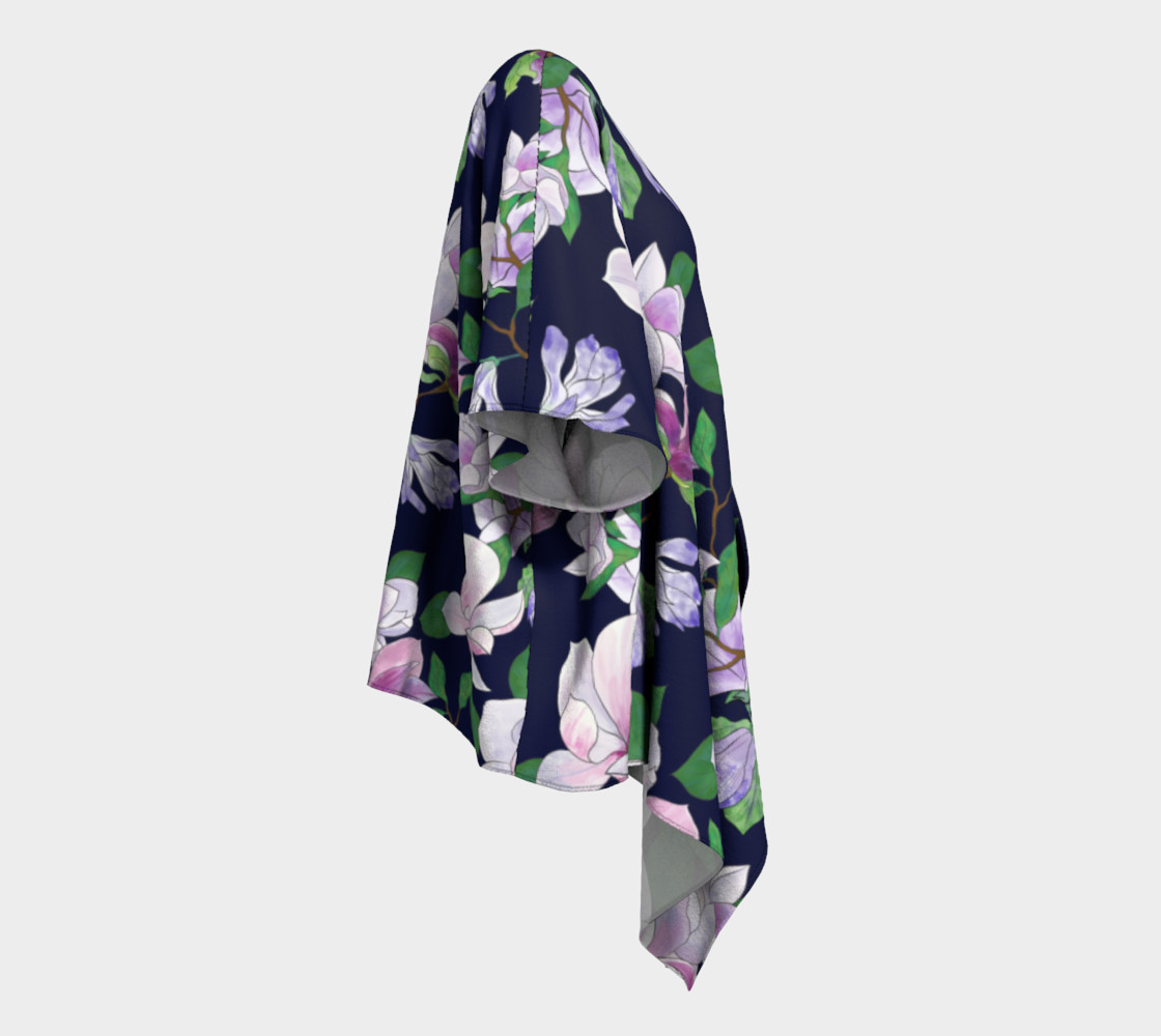 Magnolia Floral Frenzy Draped Kimono preview #3