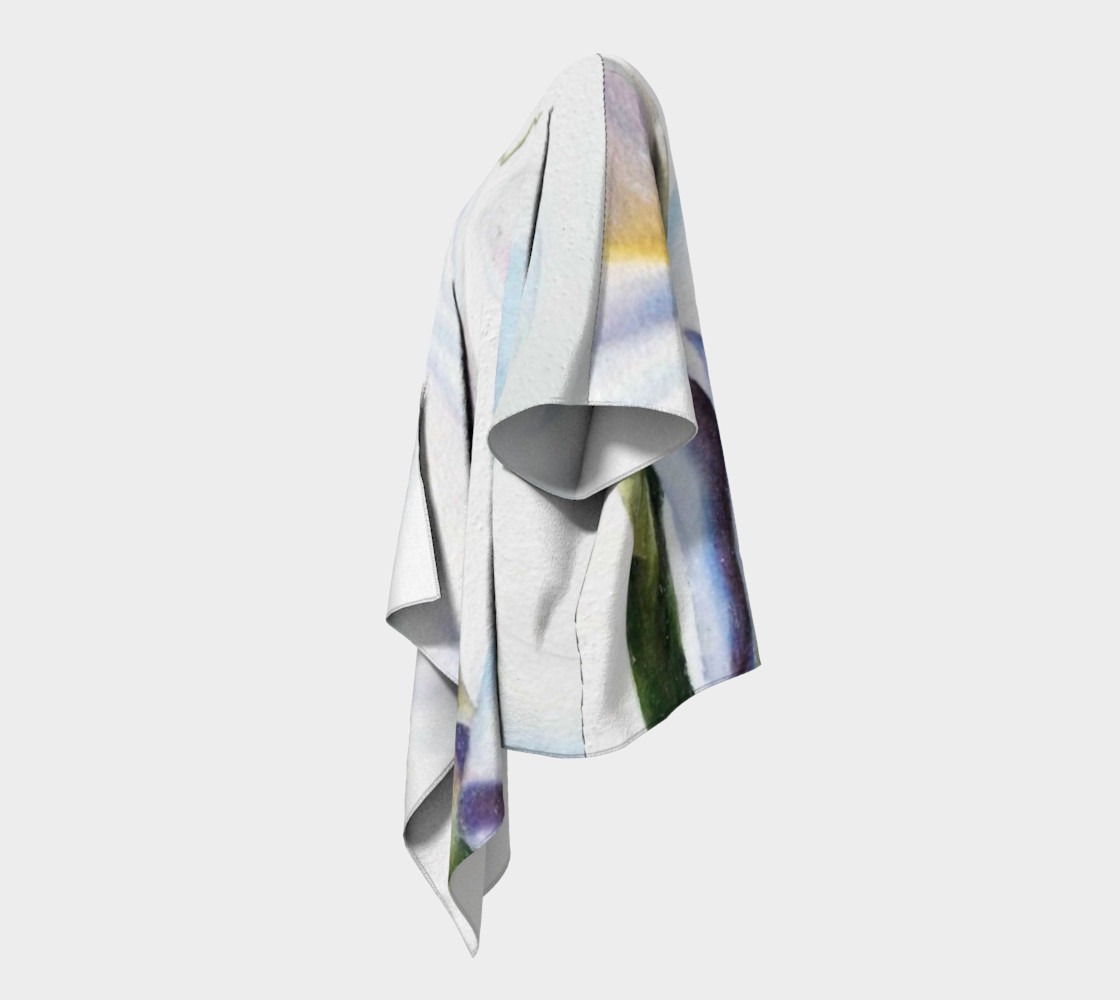 White Calla Lilies Draped Kimono preview #2