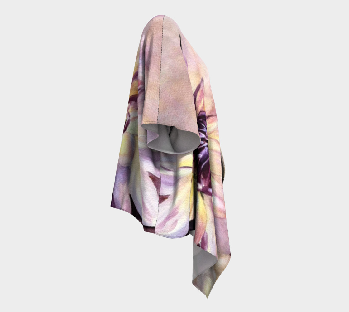 Dahlia Flower Draped Kimono preview #3