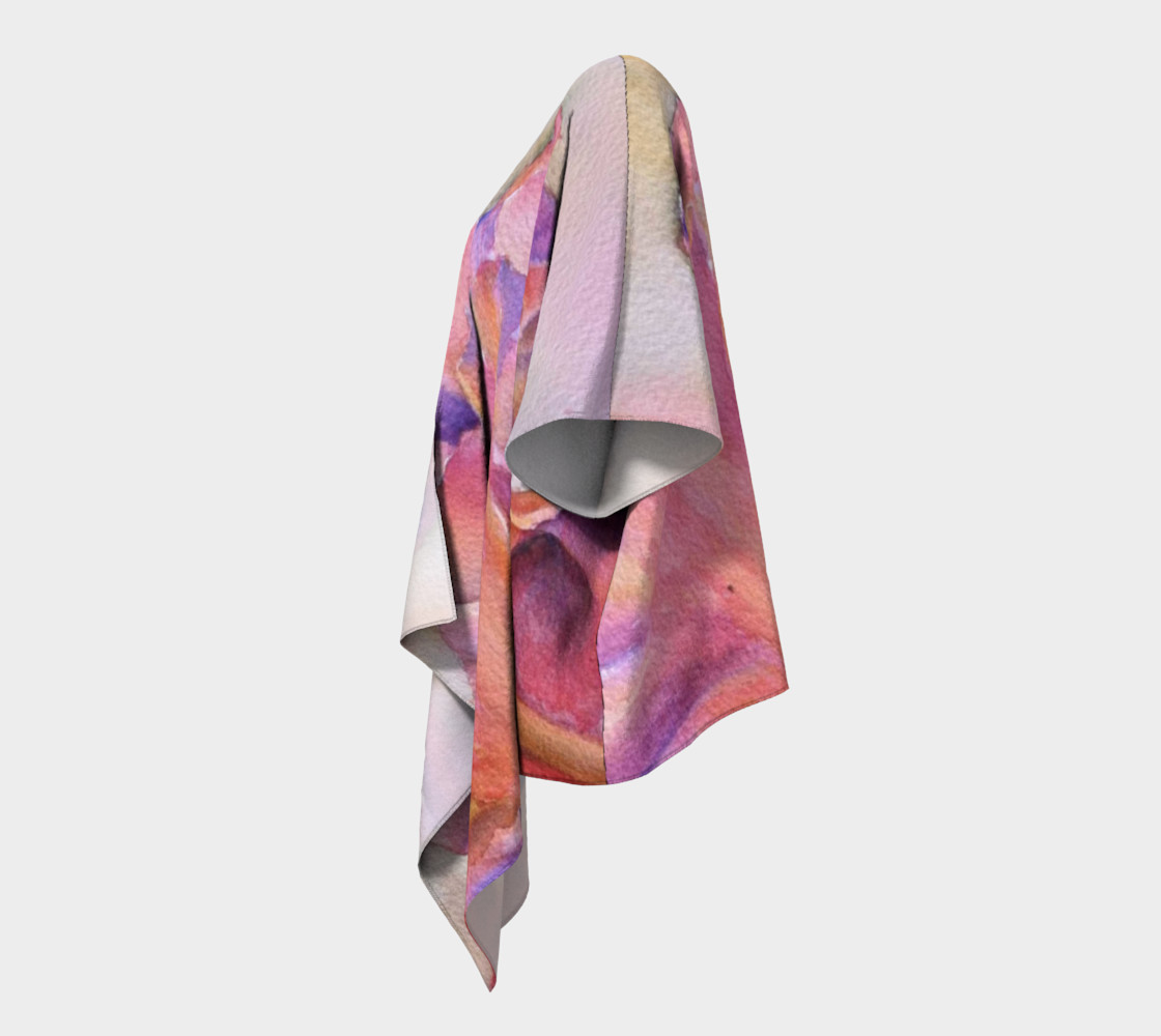Pink Iris Draped Kimono preview #2