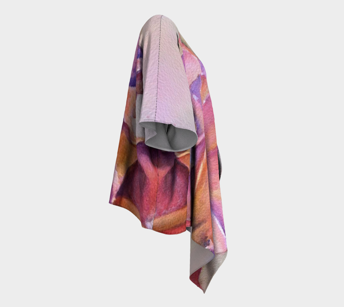 Pink Iris Draped Kimono preview #3