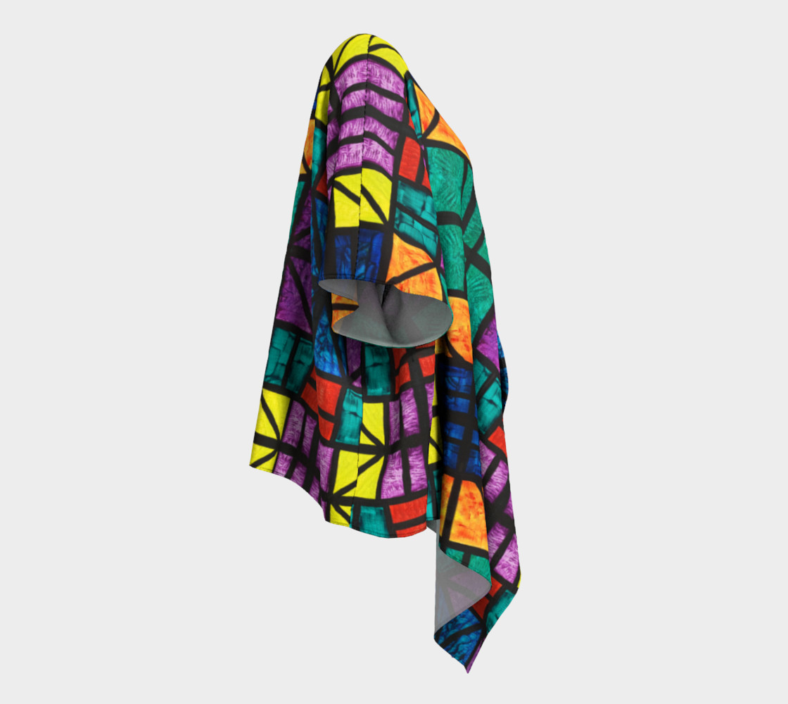 Detroit Stained Glass Draped Kimono preview #3