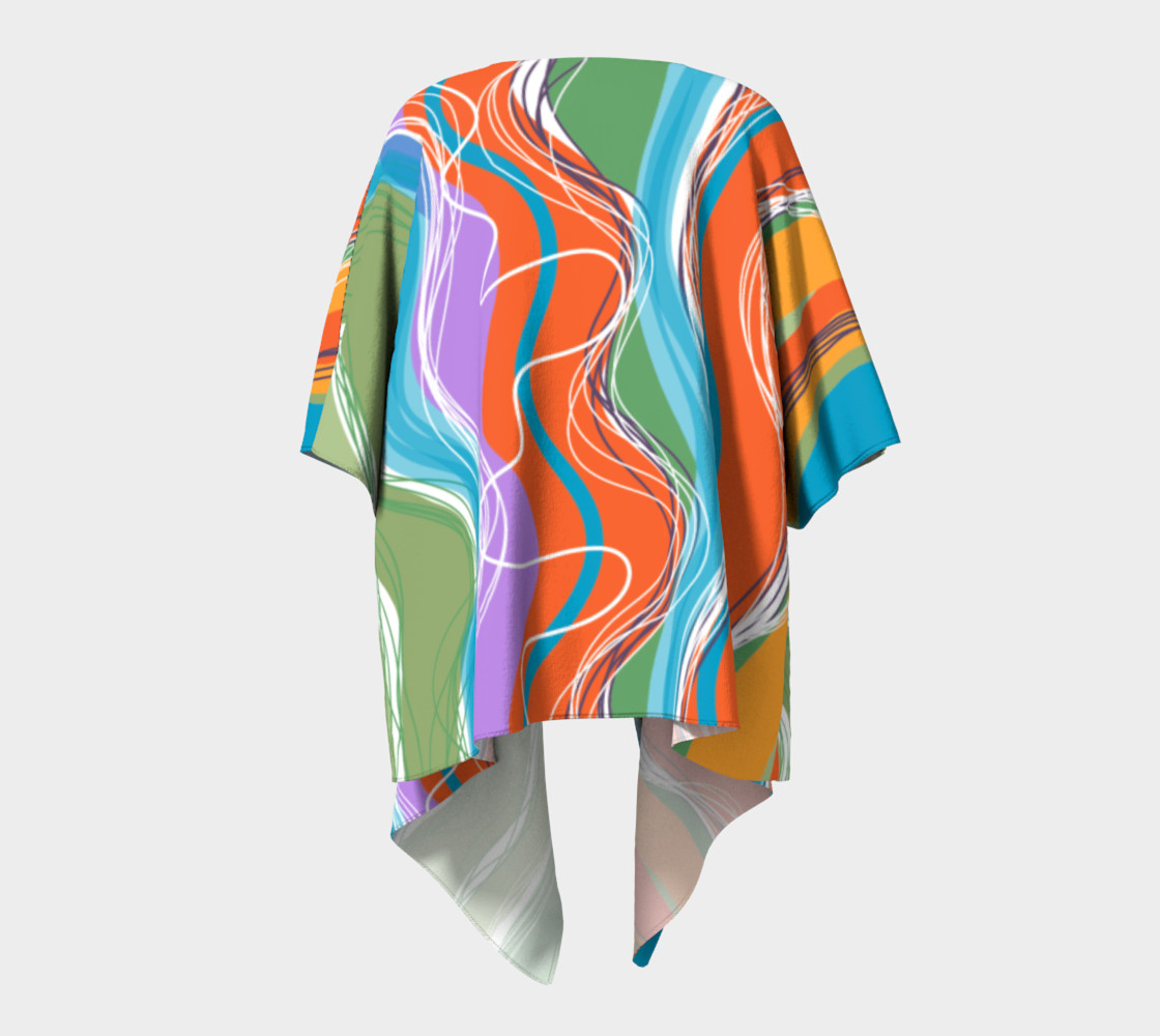 Sanabel Draped Kimono preview #4