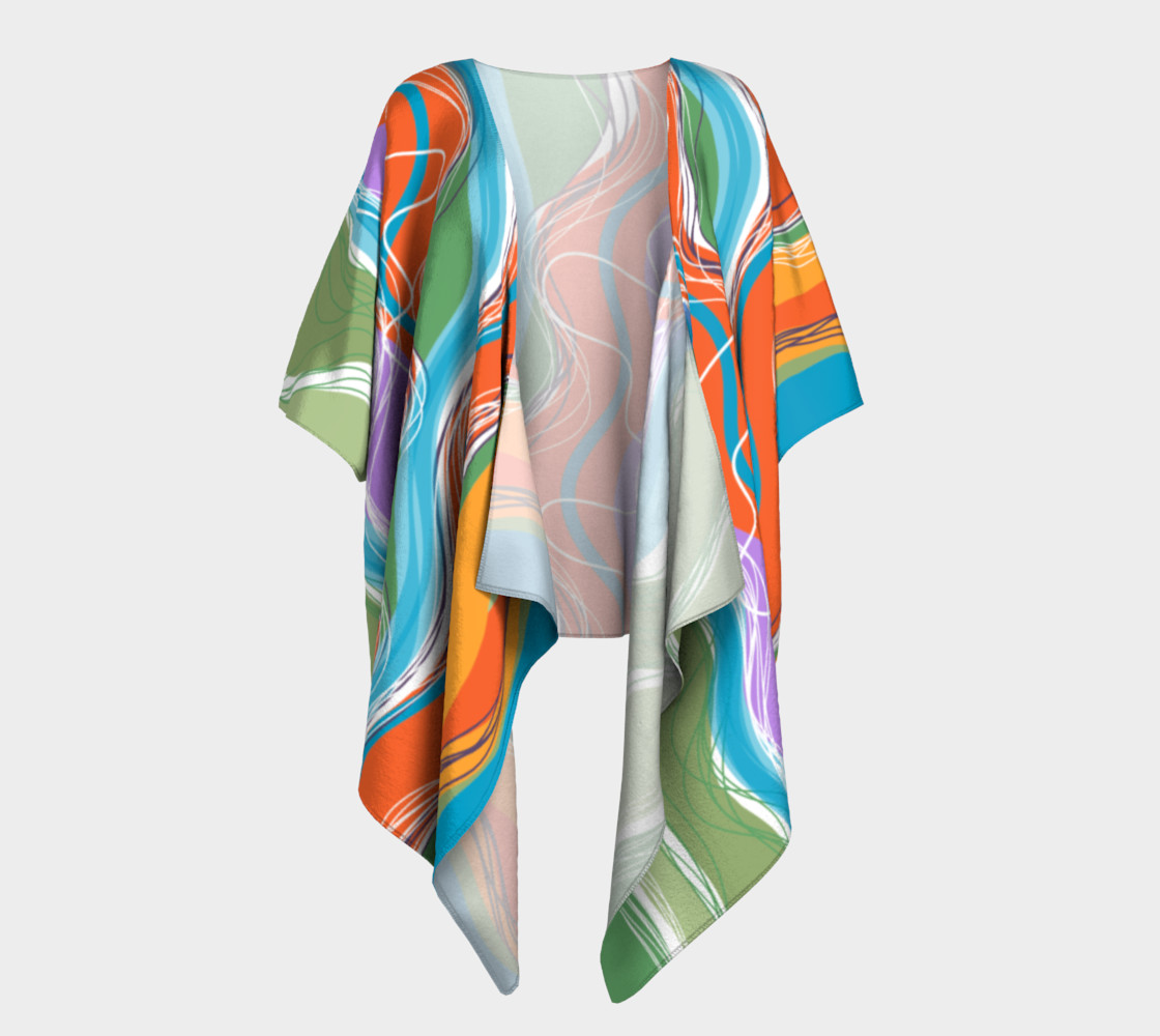 Sanabel Draped Kimono preview #1