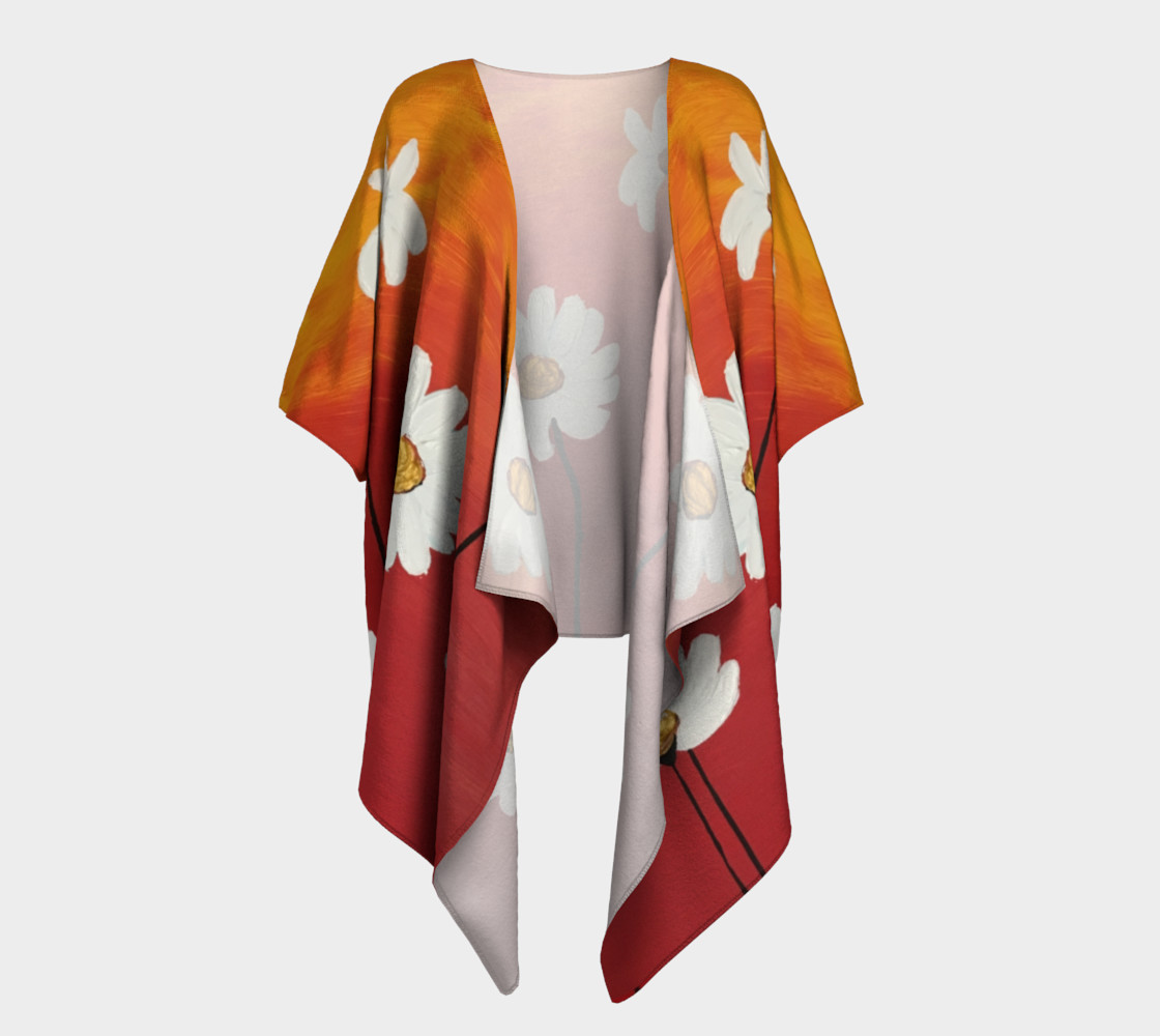 Daisy Sunset Draped Kimono preview #1