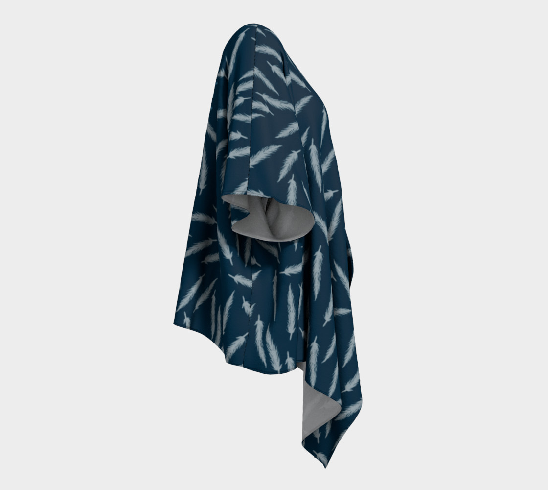Rebel Draped Kimono in Navy preview #3