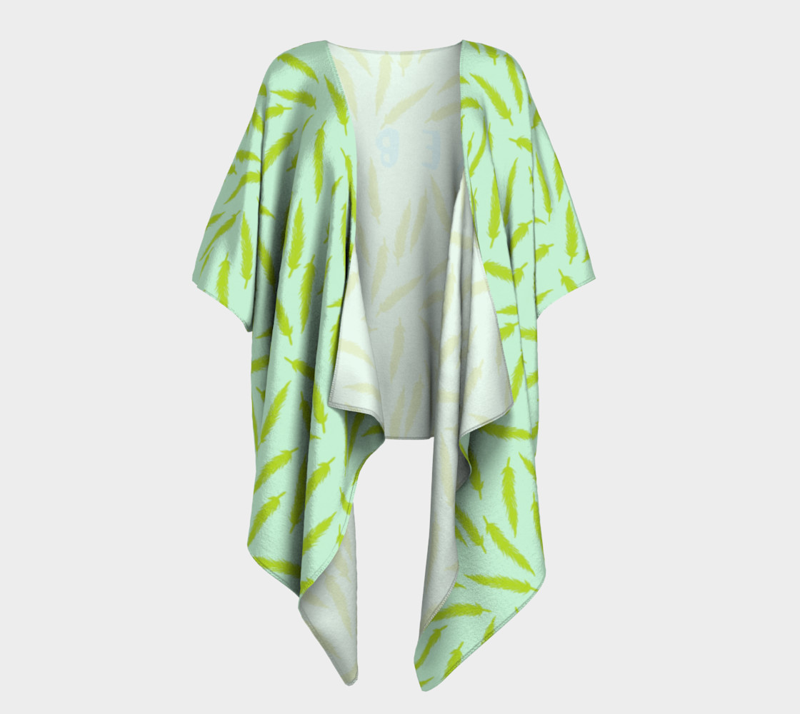 Rebel Draped Kimono in Mintish preview #1
