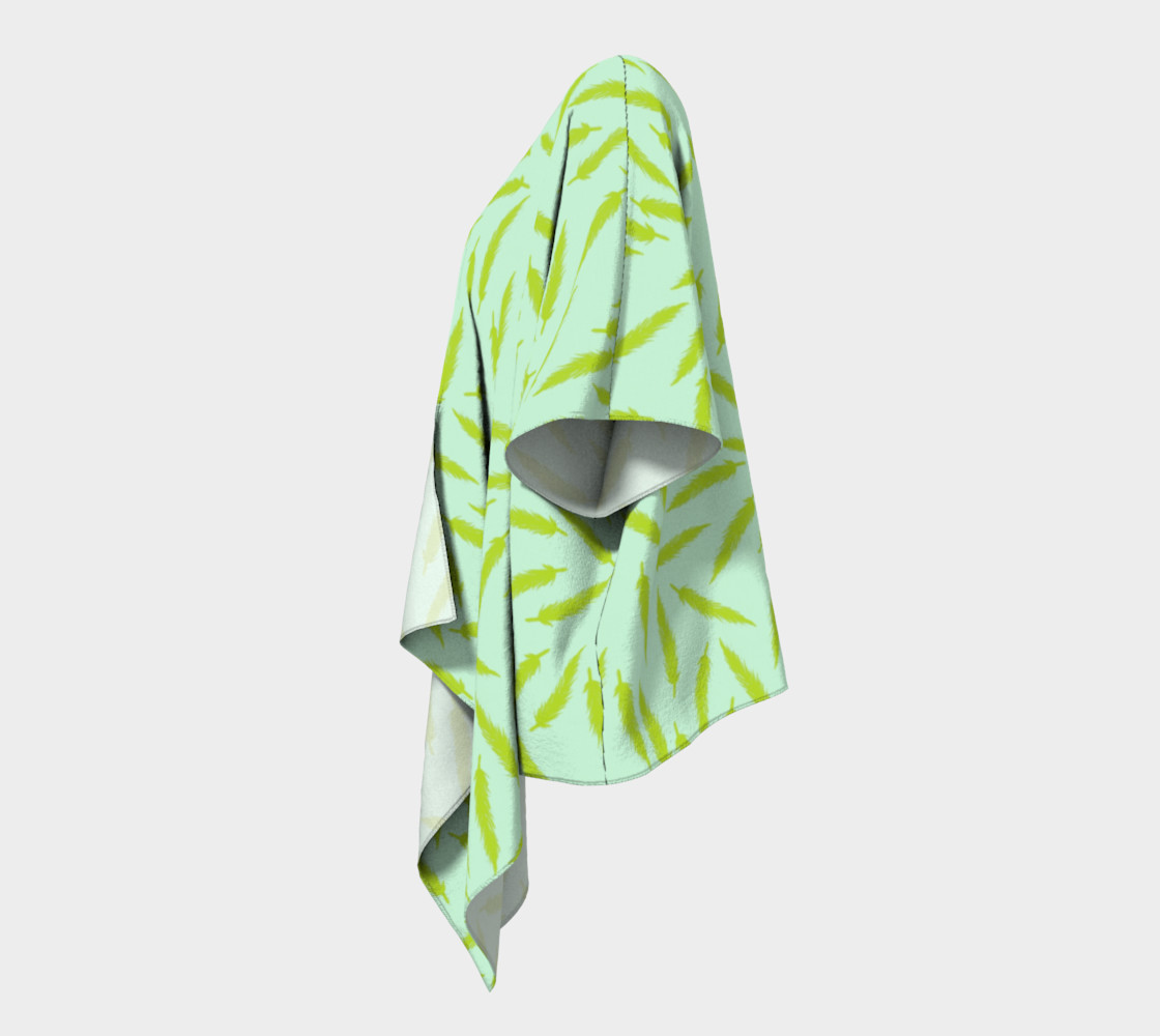 Rebel Draped Kimono in Mintish preview #2