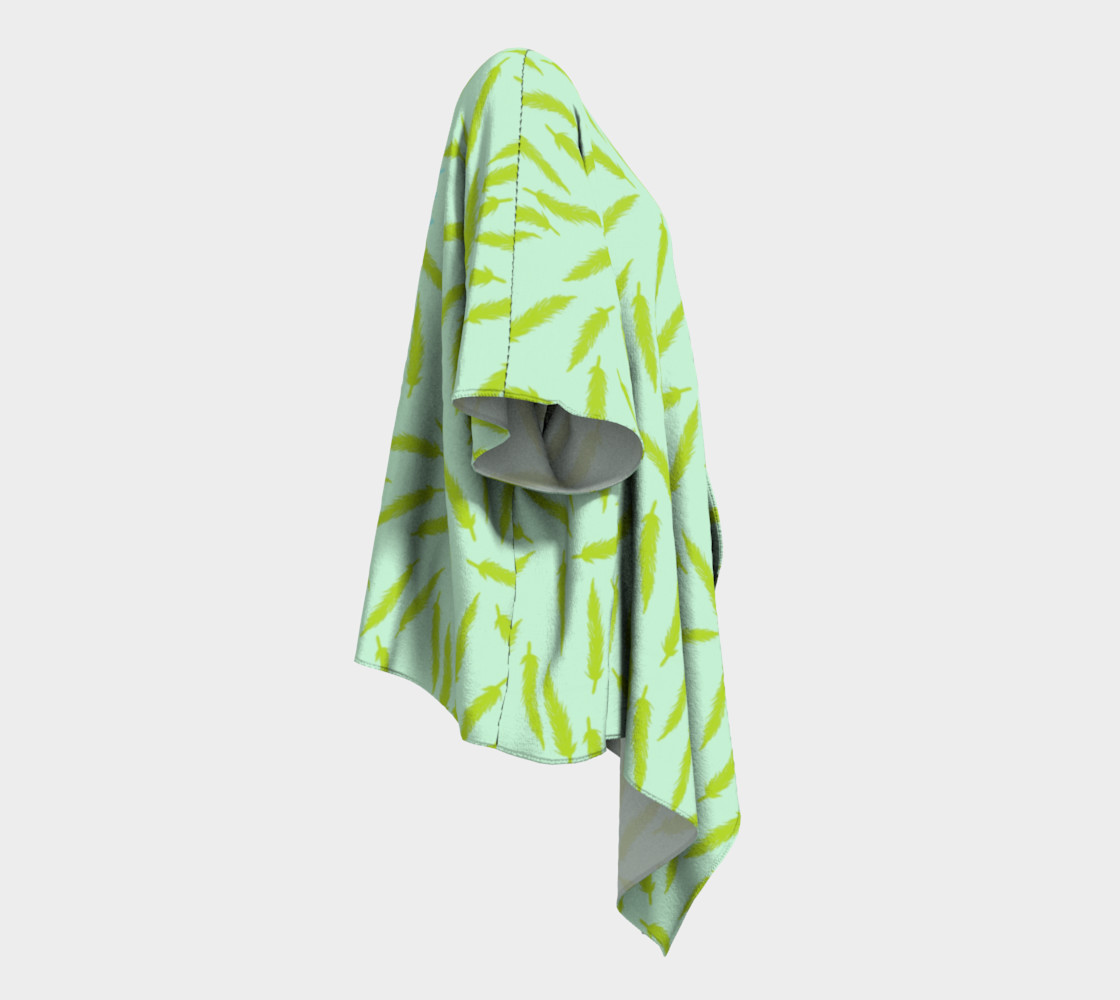 Rebel Draped Kimono in Mintish preview #3