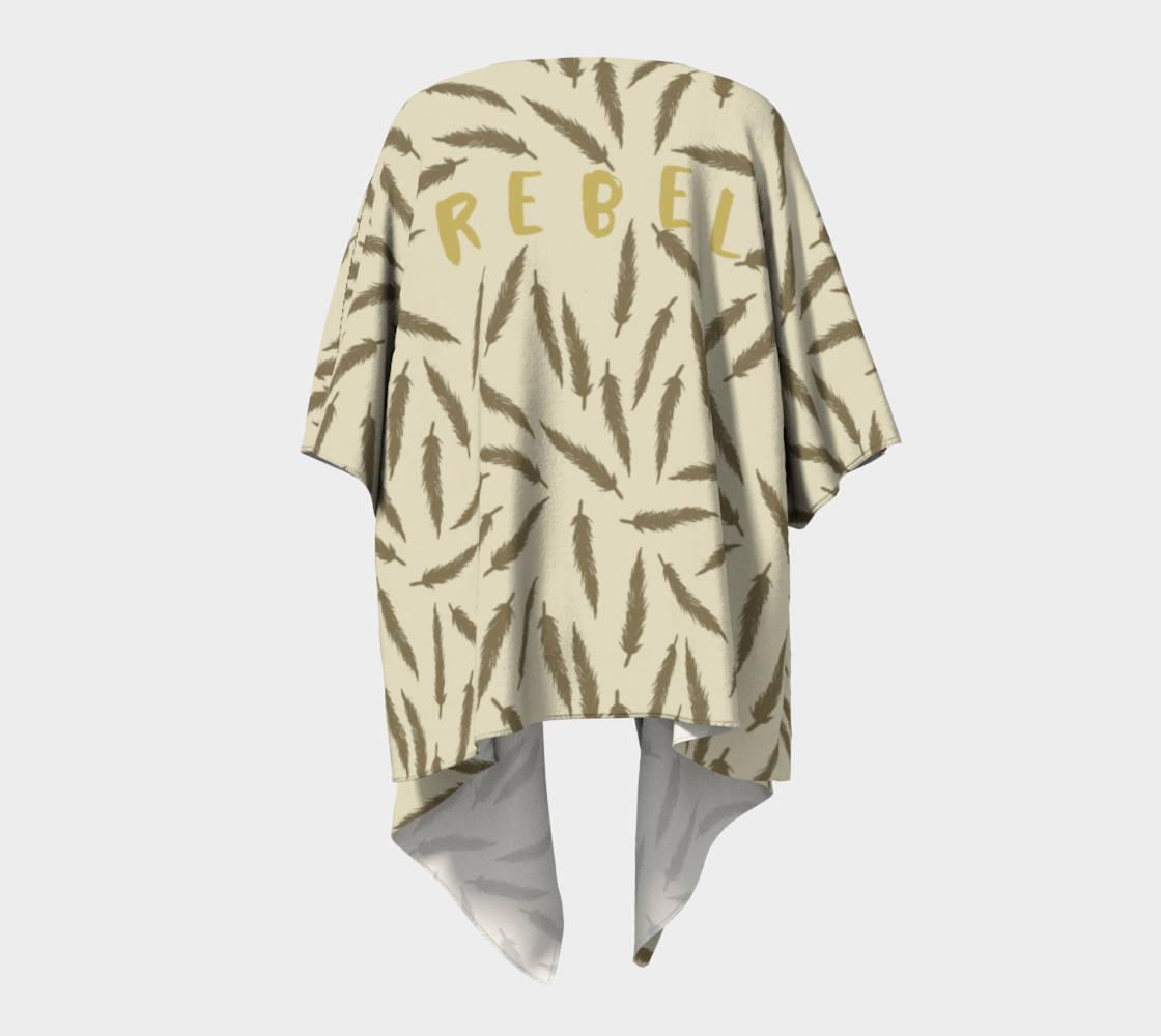 Rebel Draped Kimono in Two Sands preview #4