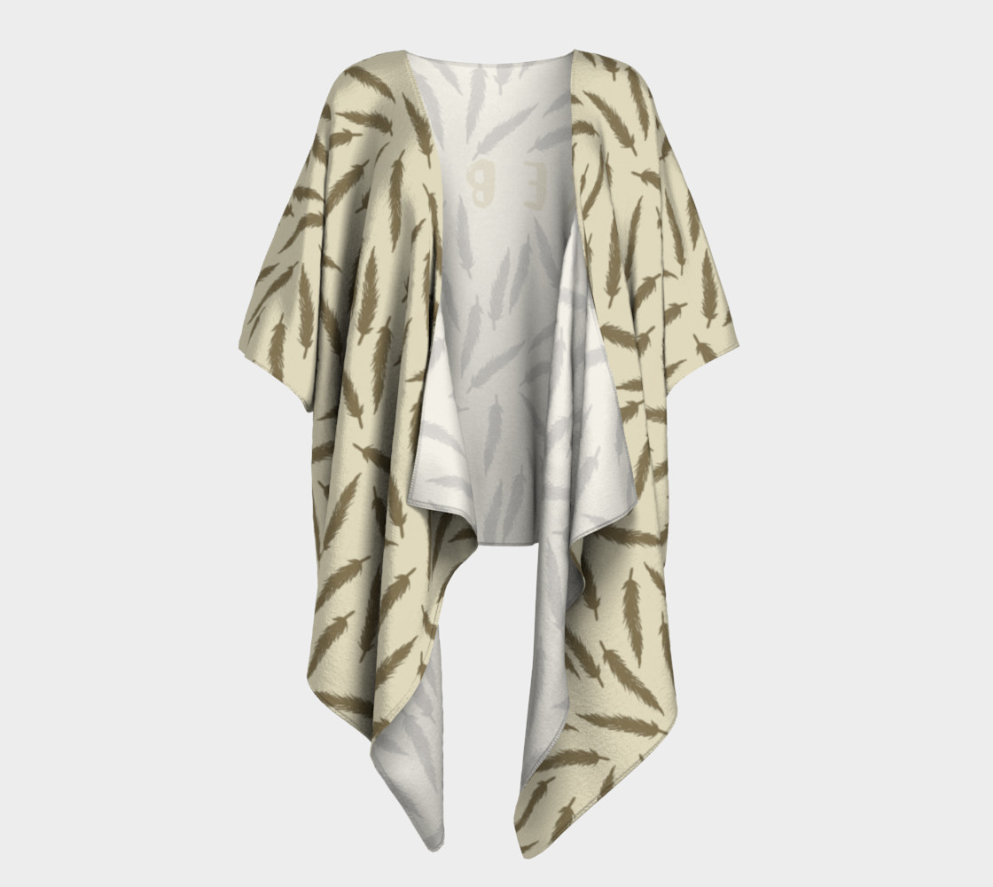 Rebel Draped Kimono in Two Sands preview #1