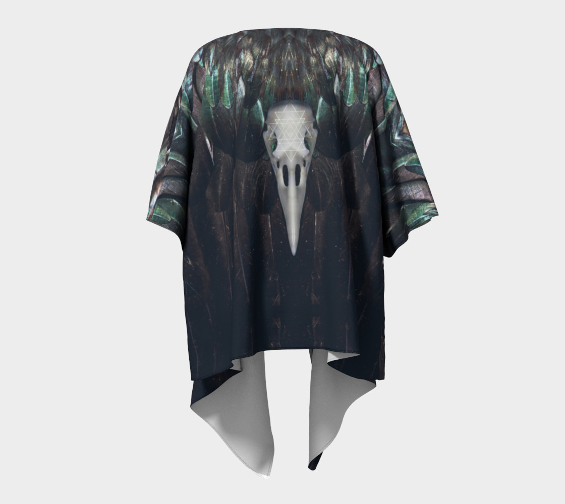 Raven Draped Kimono preview #4