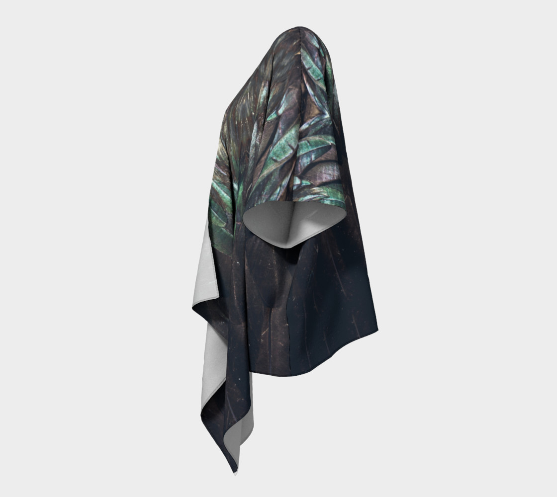 Raven Draped Kimono preview #2