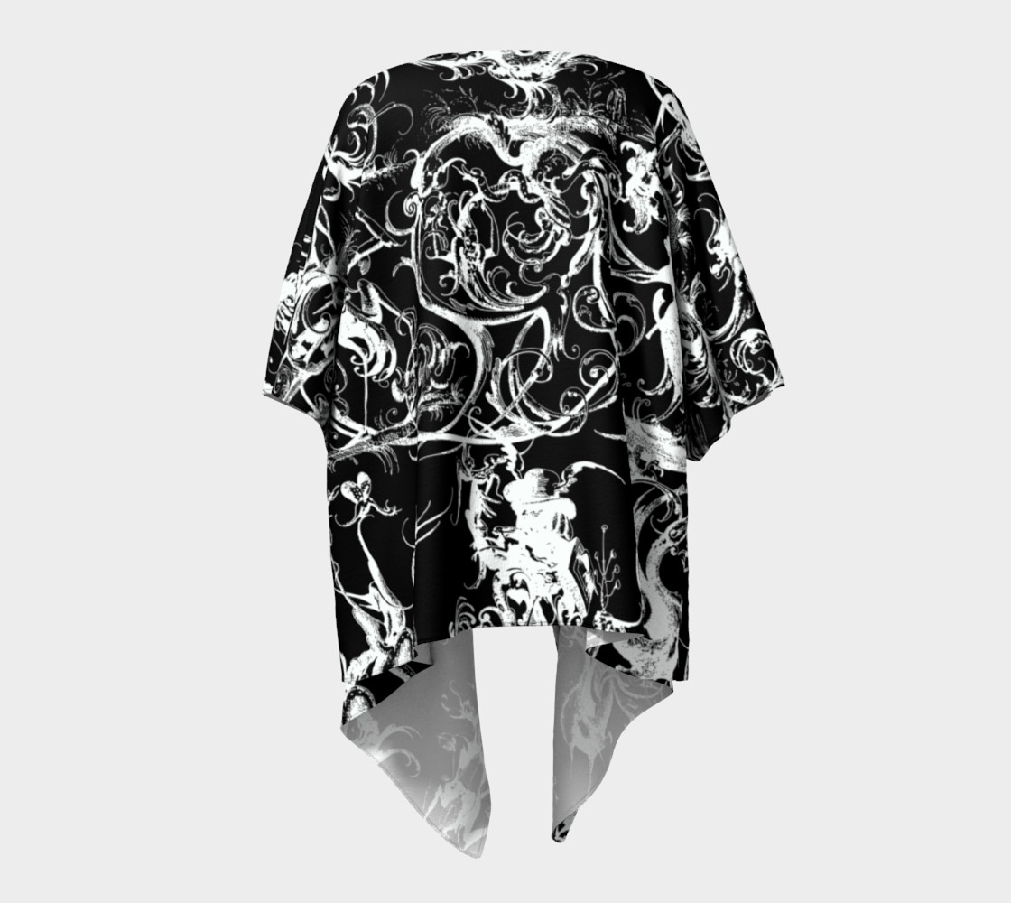 Grotesques B&W - Draped Kimono preview #4