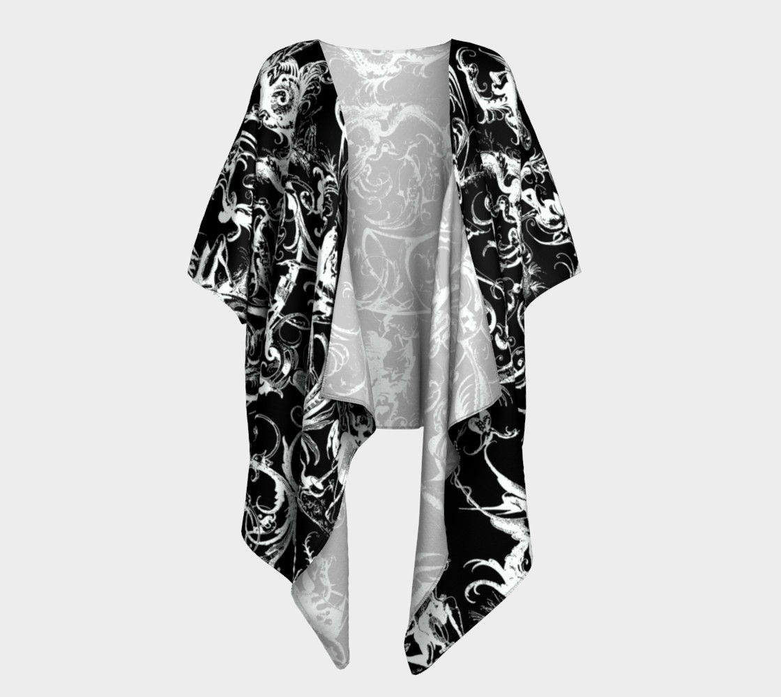 Grotesques B&W - Draped Kimono preview #1