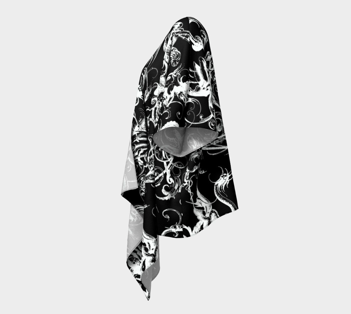 Grotesques B&W - Draped Kimono preview #2