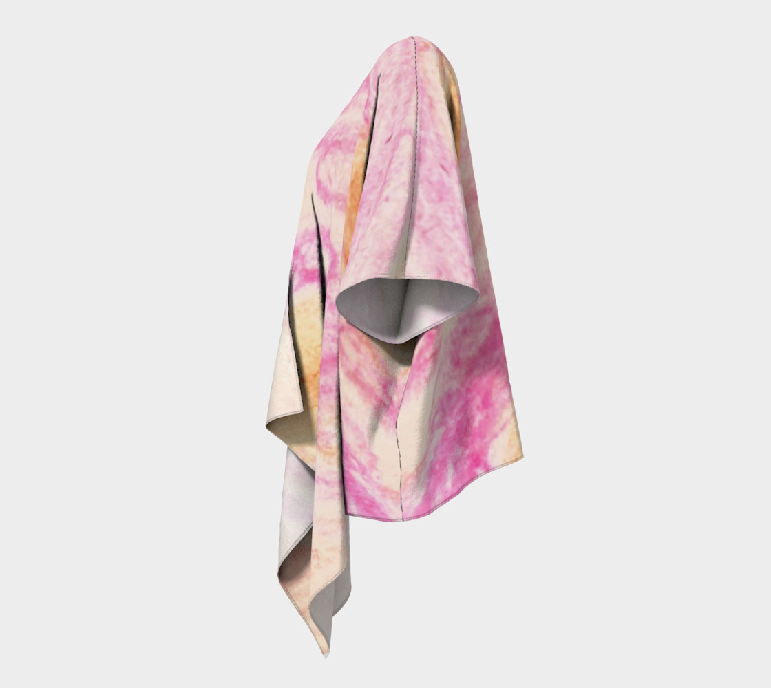 Pink Flowerets Draped Kimono preview #2