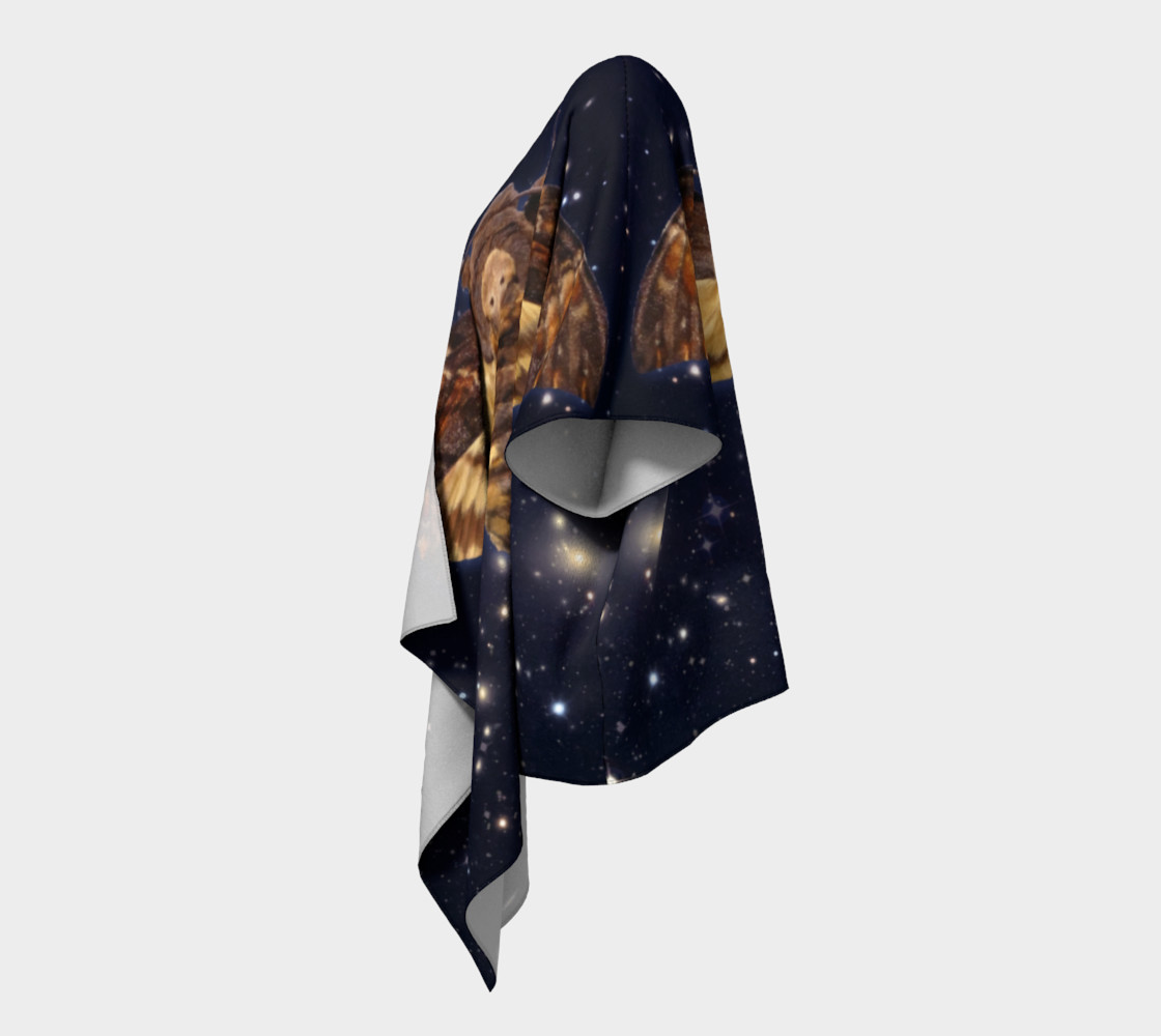 Stellar Death's Head Moth Draped Kimono preview #2
