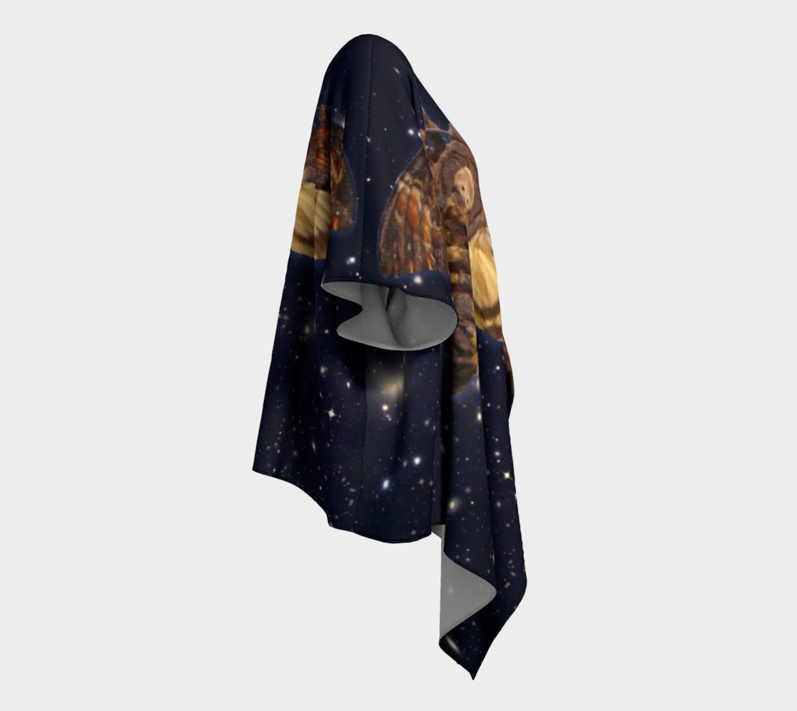 Stellar Death's Head Moth Draped Kimono preview #3