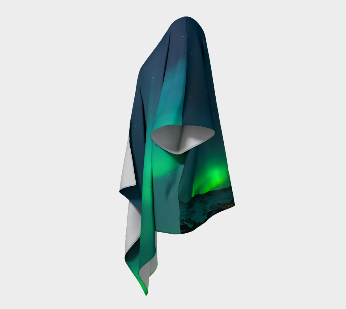 Vivid Northern Lights Draped Kimono preview #2