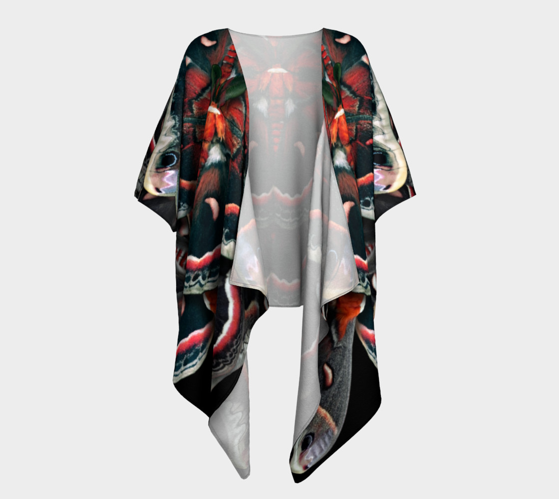 Mondo Cecropia Moth Draped Kimono preview #1