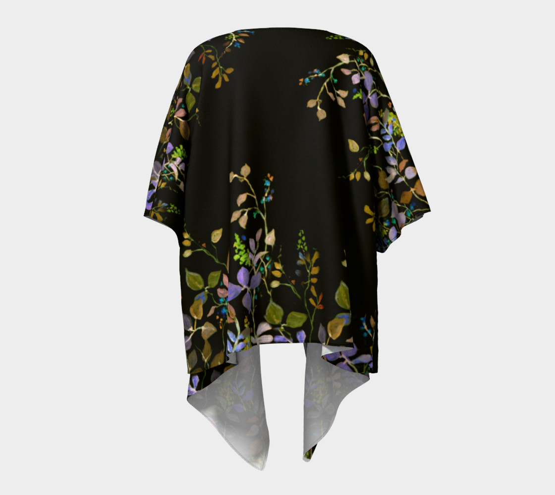 Midnight Garden Draped Kimono preview #4