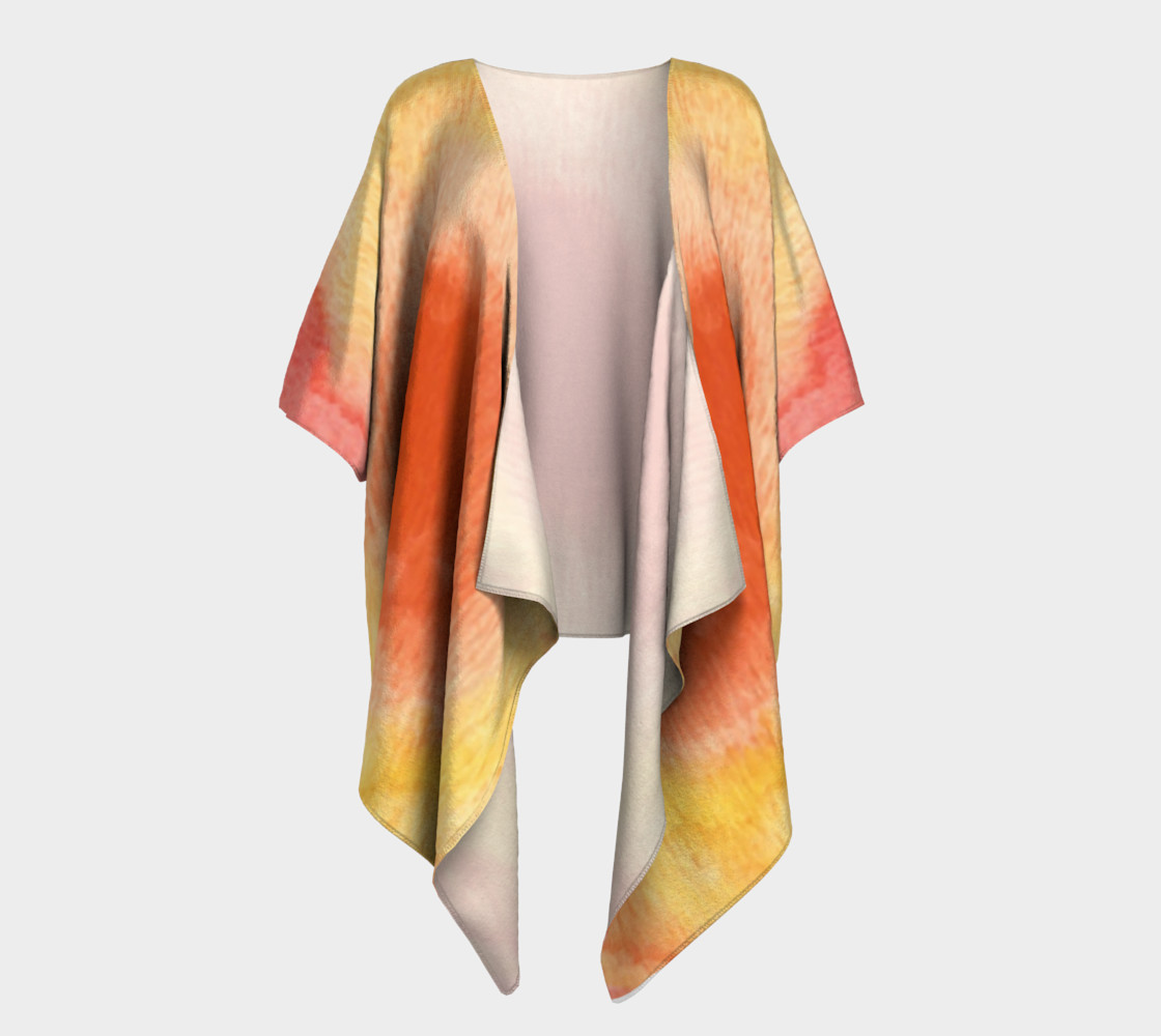 Poppy Paradise Draped Kimono preview #1