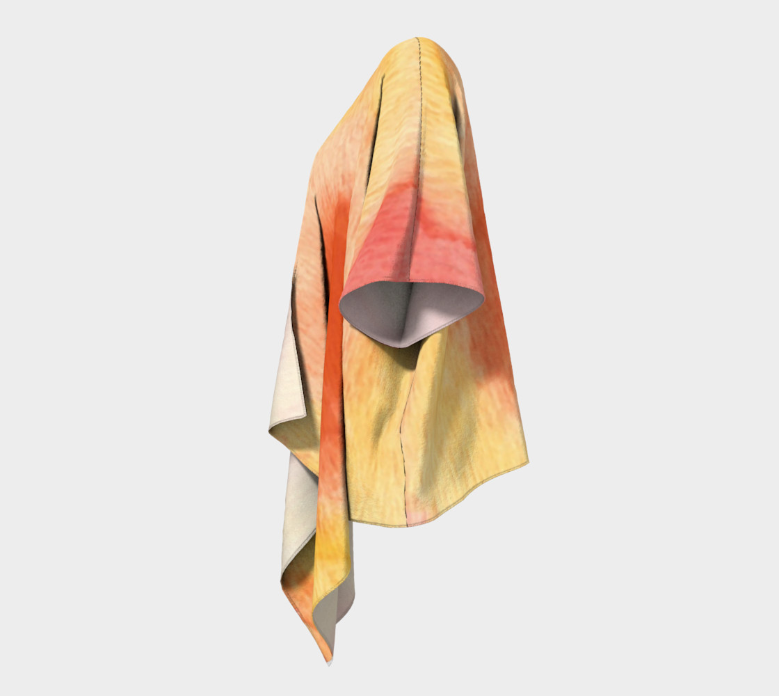 Poppy Paradise Draped Kimono preview #2